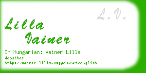 lilla vainer business card